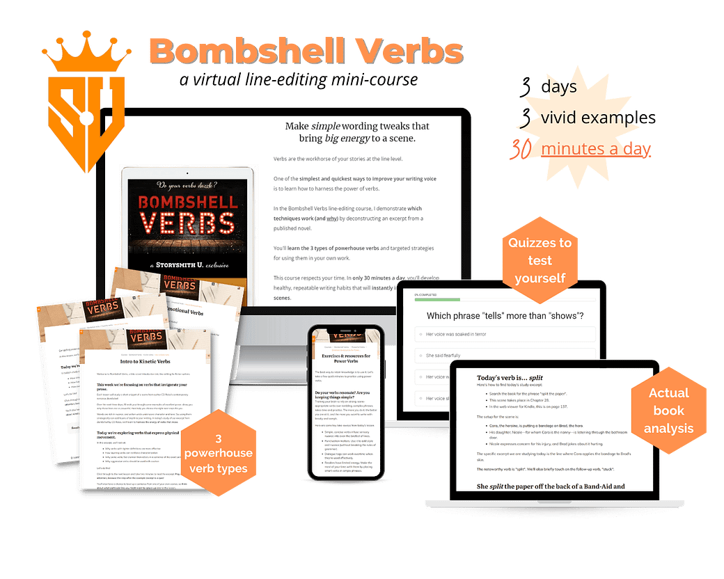 A look inside the Bombshell Verbs mini-course