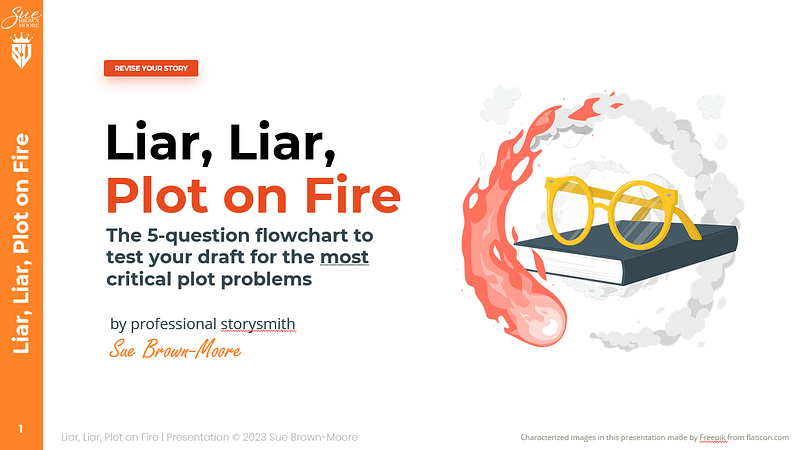 Cover slide for the Liar, Liar, Plot on Fire video training